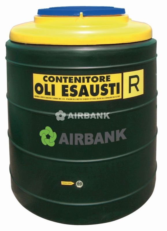 Contenitori in polietilene per raccolta di olio minerale esausto - Airbank