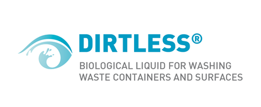 DIRTLESS - Liquido biologico per lavaggio cassonetti superfici