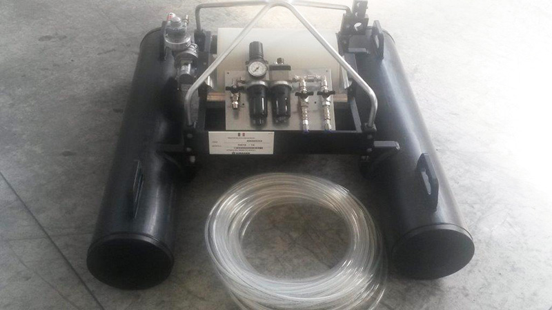 Skimmer disoleatore a rulli con pannello di controllo, pronto all'uso