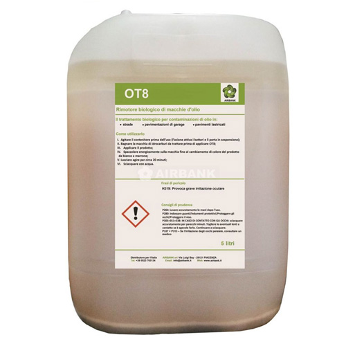 OT8 - Liquido enzimatico per la rimozione di residui solidi e liquidi di idrocarburi