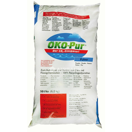 OKO-PUR - Assorbente legante in polvere e granuli a saturazione totale