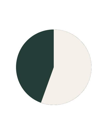 sostenibilita-dipendenti-donne-2025 Grafico a torta: dipendenti donne 55,5%